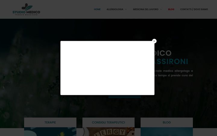 Screenshot of allergologomonza.it