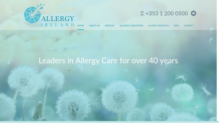 Screenshot του allergy-ireland.ie