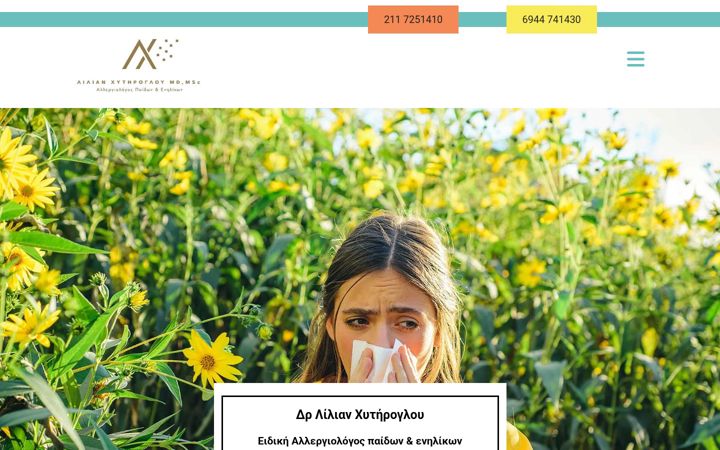 Screenshot of allergy-south.gr