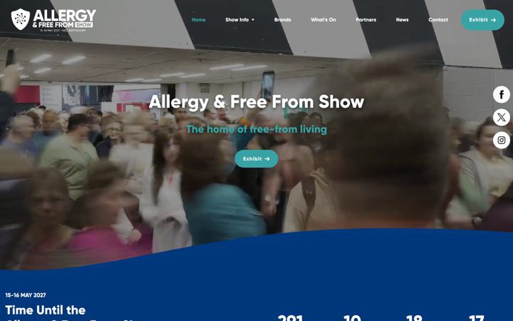 Screenshot of allergyshow.co.uk