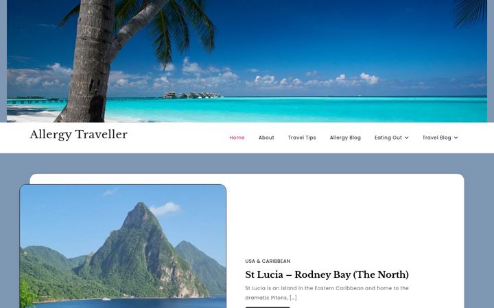 Screenshot of allergytraveller.com