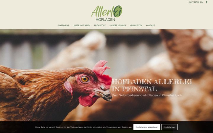 Skjermbilde av allerlei-hofladen.de