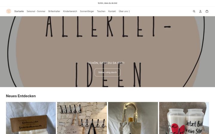 Skjermbilde av allerlei-ideen.de