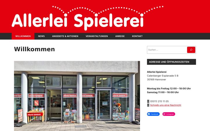 Skjermbilde av allerleispielerei.de