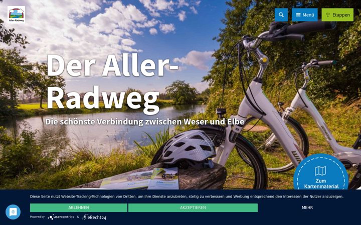 Ekraanipilt saidist allerradweg.de