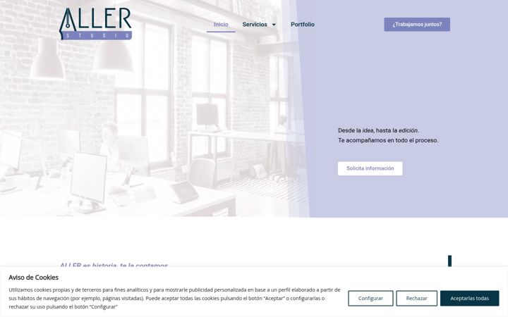 Screenshot of allerstudio.es