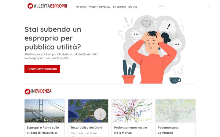 Screenshot of allertaespropri.it