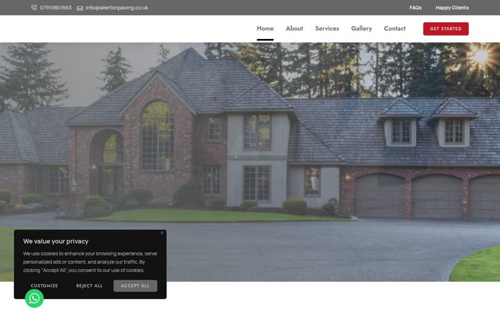 Screenshot of allertonpaving.co.uk