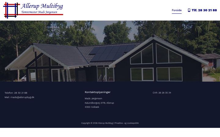 Screenshot of allerupbyg.dk