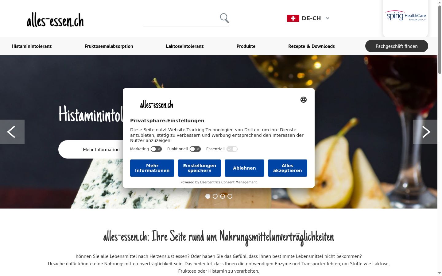 Zrzut ekranu banera zgody wyświetlanego przed jakąkolwiek interakcją
