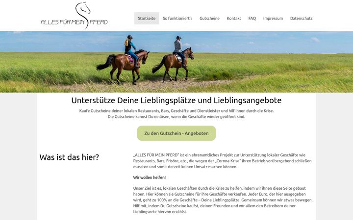 Екранна снимка на alles-fuer-mein-pferd.de