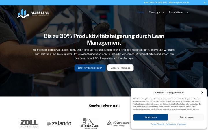 Screenshot of alles-lean.de