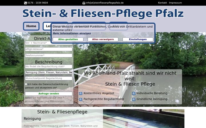Screenshot of alles-sauber-schulze.de
