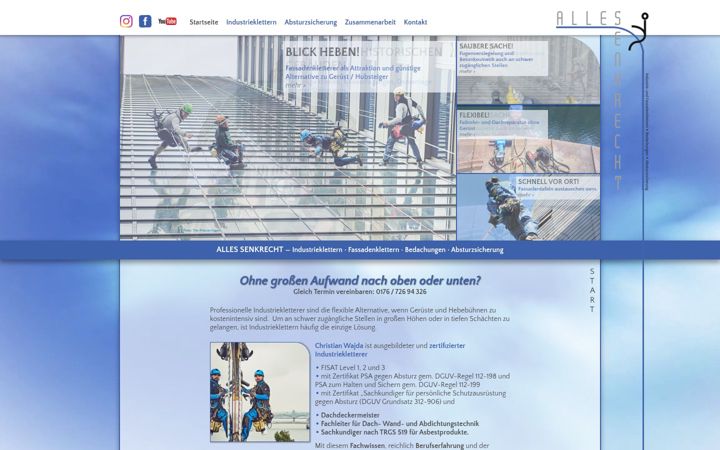 Screenshot of alles-senkrecht.de