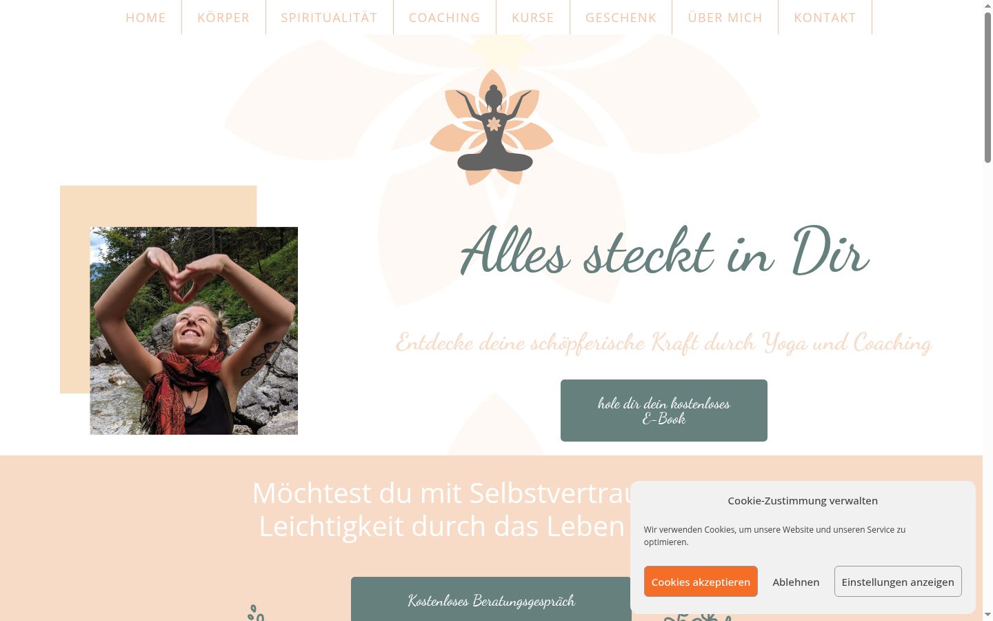 Screenshot tal-banner tal-kunsens muri qabel kwalunkwe interazzjoni