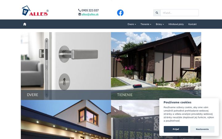 Screenshot of alles.sk