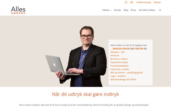 Skærmbillede af allesanders.dk