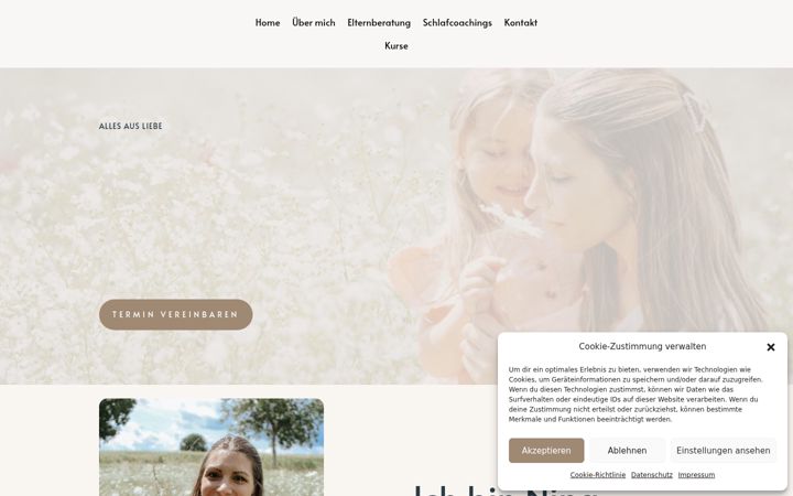 Screenshot of allesausliebe-coaching.de