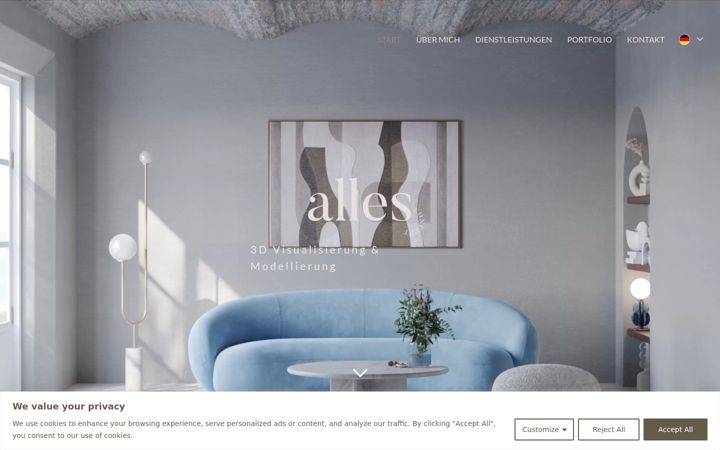 Ekraanipilt saidist allesconcept.com