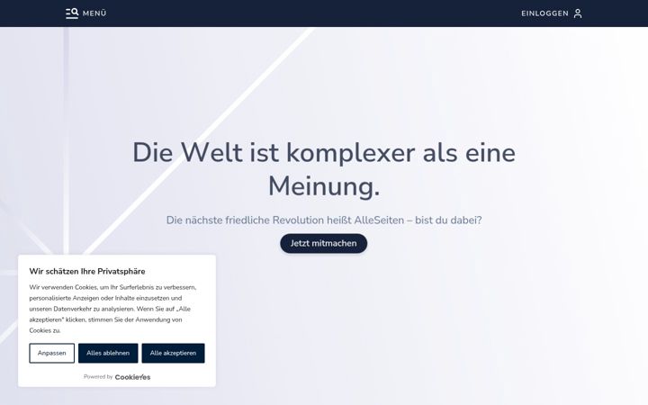 Screenshot of alleseiten.de