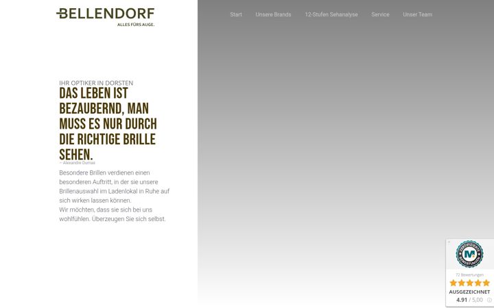 Screenshot of allesfuersauge.de