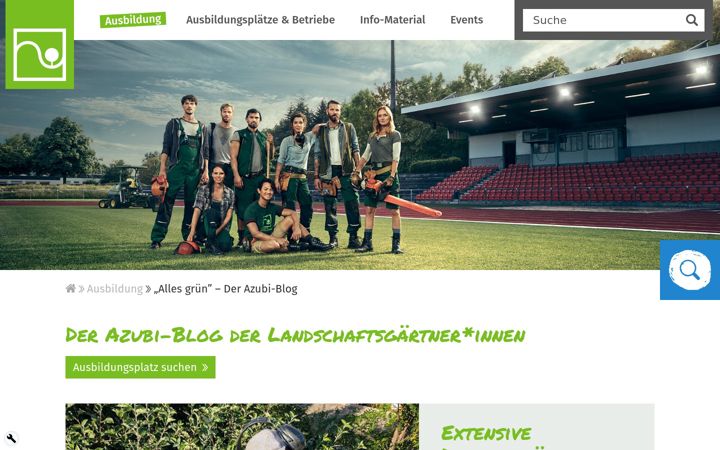Screenshot of allesgruen.com