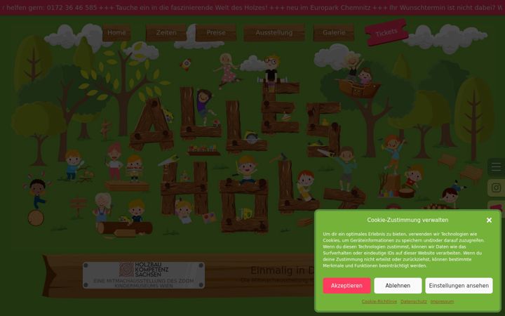 Screenshot of allesholz.de