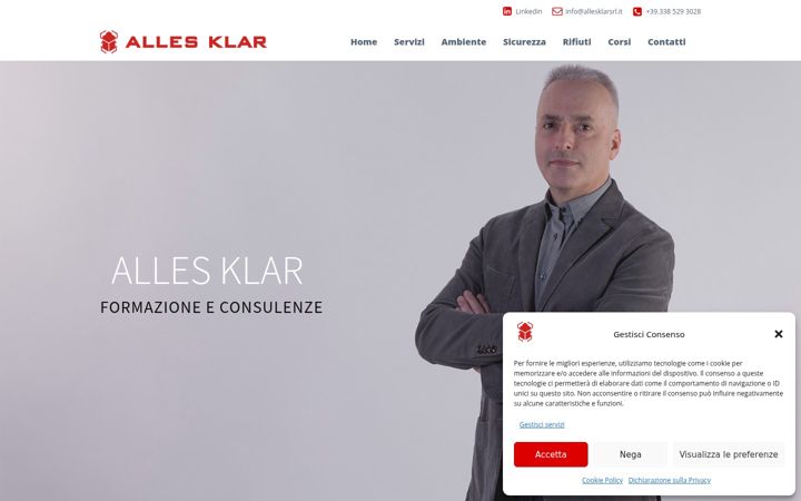 Screenshot of allesklarsrl.it