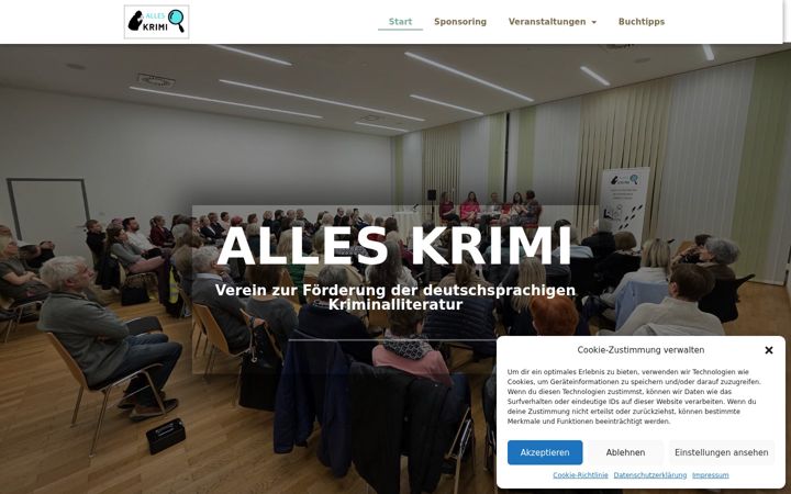 Snímek obrazovky alleskrimi.at