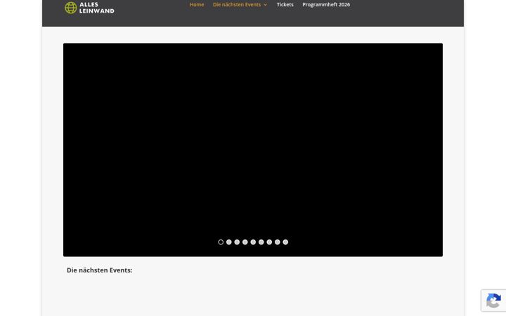 Screenshot van allesleinwand.at