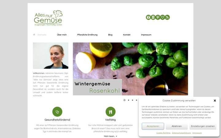 Screenshot of allesnurgemuese.de