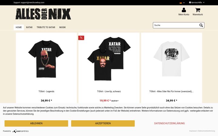 Screenshot of allesodernix.de