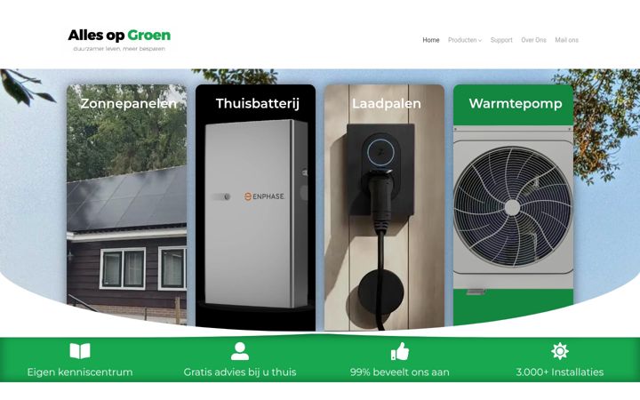 Screenshot of allesopgroen.nl