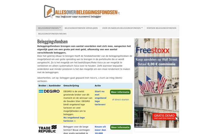 Screenshot of allesoverbeleggingsfondsen.nl