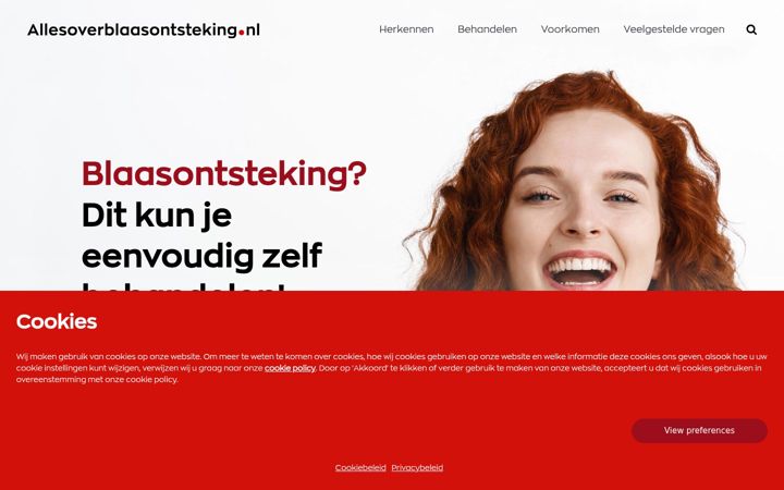 Skærmbillede af allesoverblaasontsteking.nl