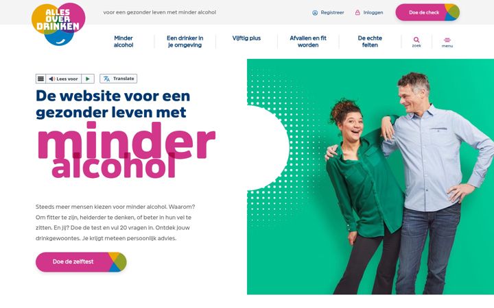 Screenshot of allesoverdrinken.nl