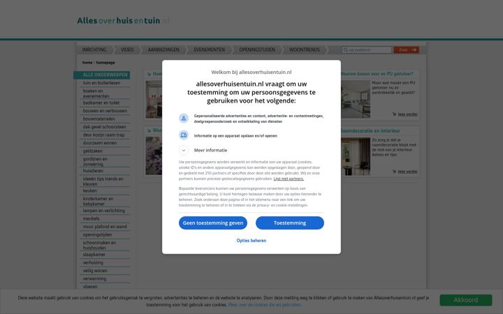 Screenshot of allesoverhuisentuin.nl