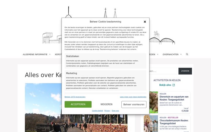 Screenshot of allesoverkeulen.nl