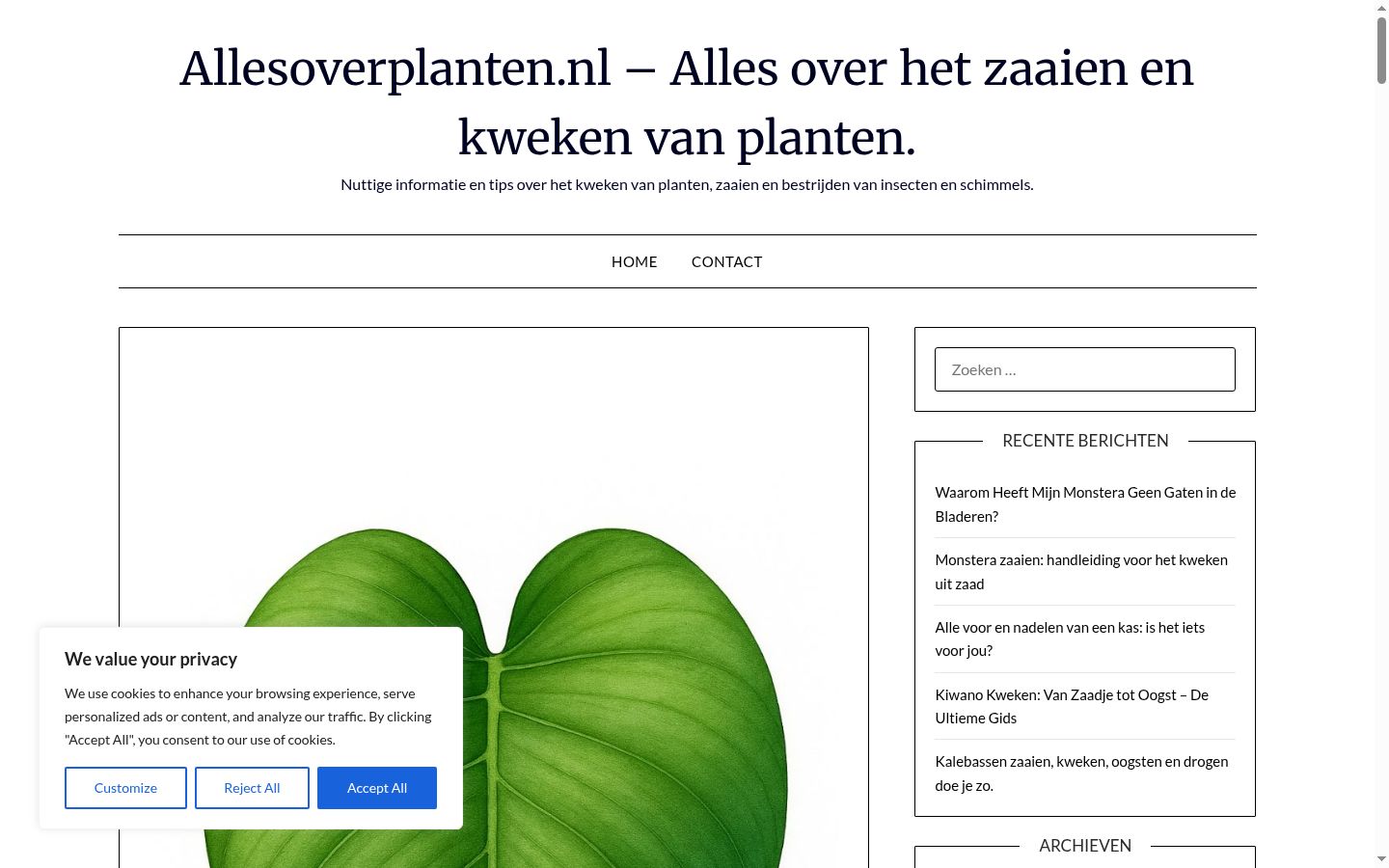 Ekrānuzņēmums ar piekrišanas baneri, kas tika rādīts pirms jebkādas mijiedarbības