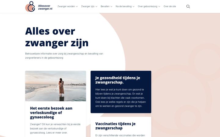 Ekrānuzņēmums no allesoverzwanger.nl