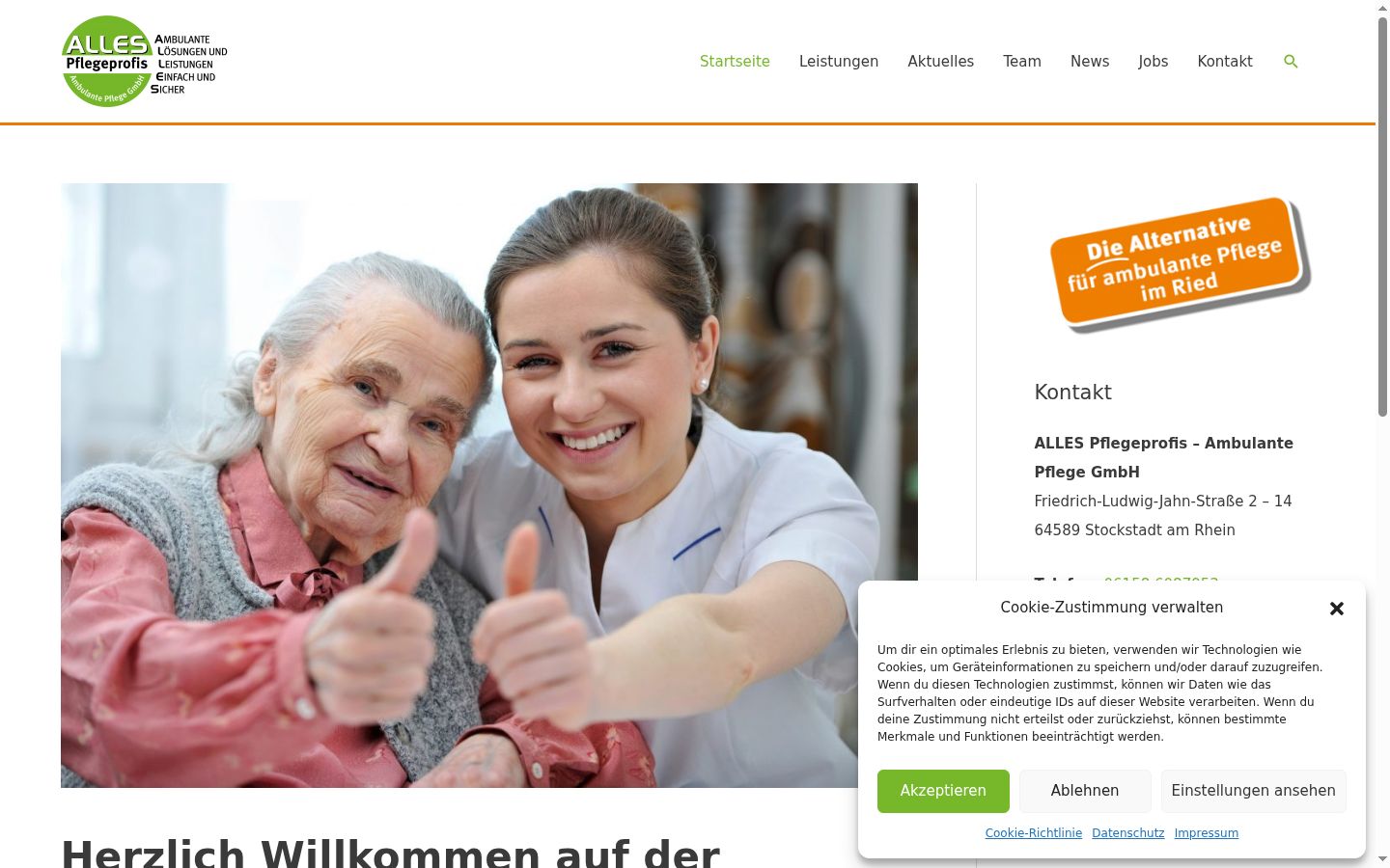 Screenshot tal-banner tal-kunsens muri qabel kwalunkwe interazzjoni
