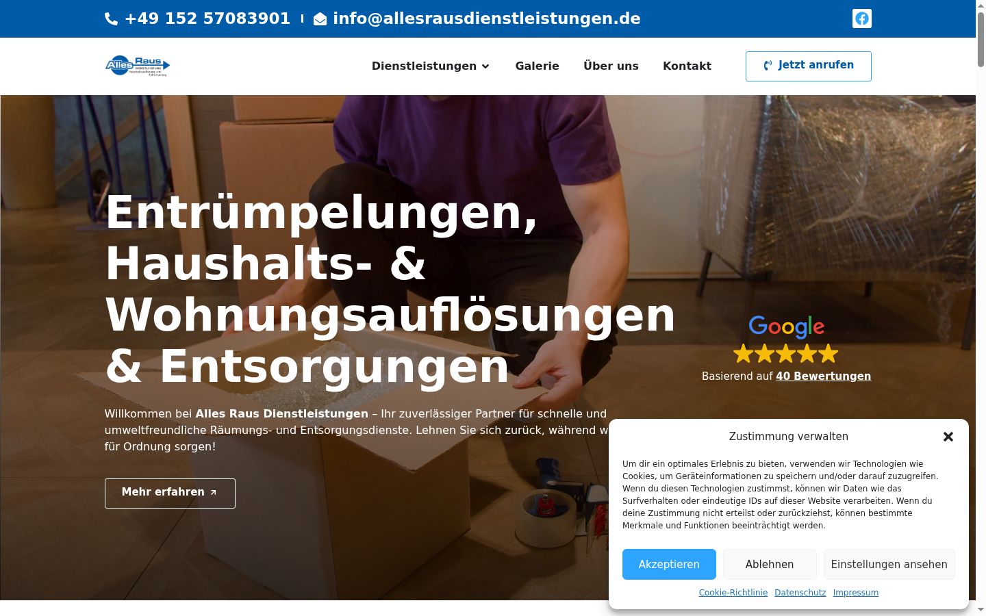 Ekraanipilt nõusolekubännerist, mida näidati enne mis tahes suhtlust