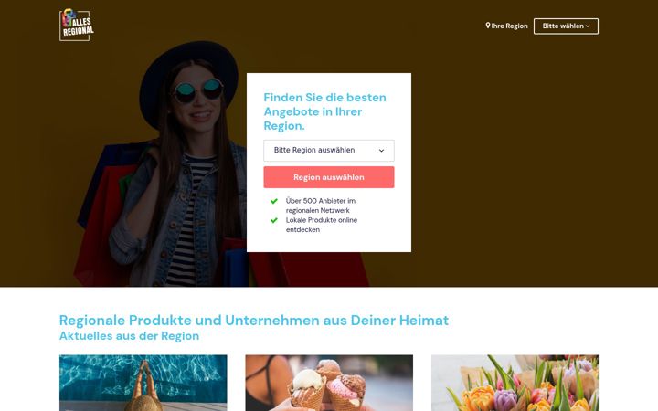Screenshot of allesregional.de