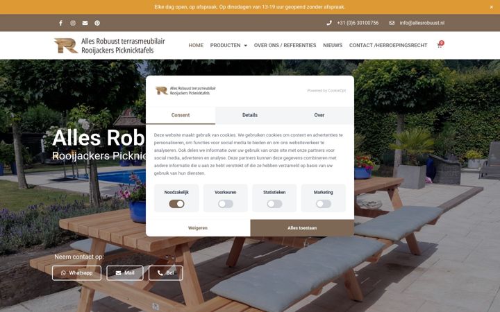 Screenshot of allesrobuust.nl