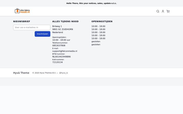 Screenshot of allestijdensnood.nl