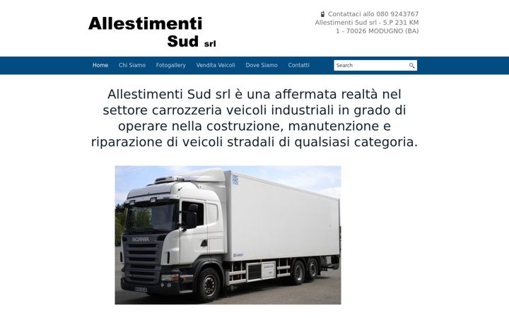 Screenshot of allestimentisud.it