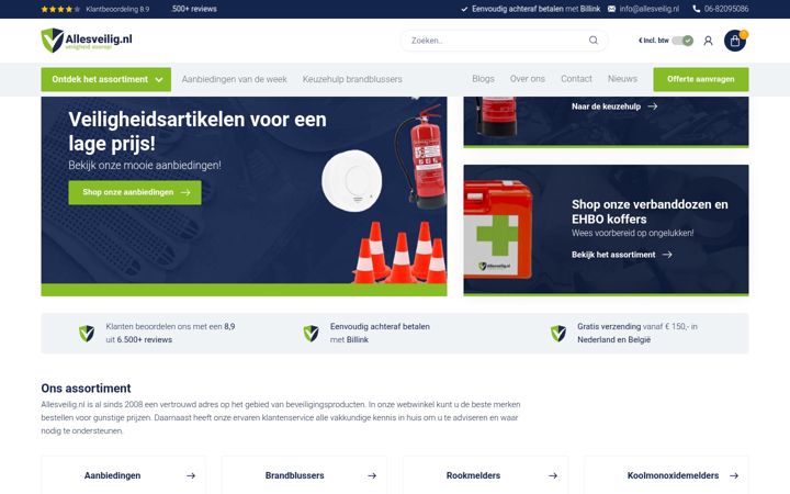 Screenshot του allesveilig.nl