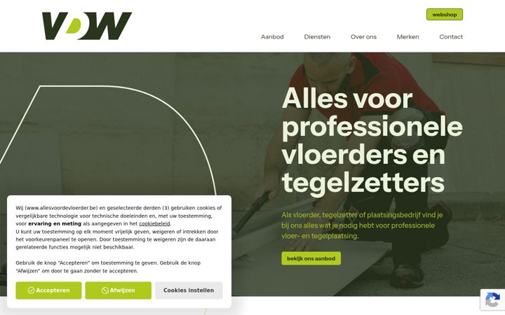 Screenshot of allesvoordevloerder.be