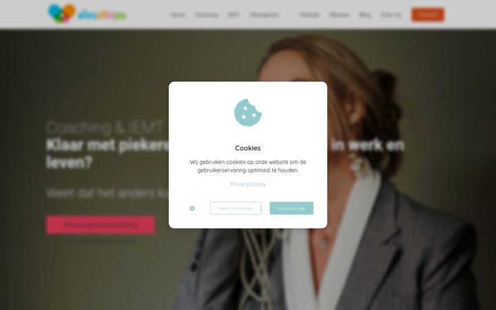Screenshot of alleszitinjou.nl