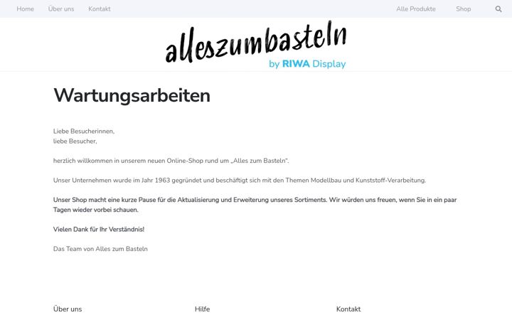 Skærmbillede af alleszumbasteln.de